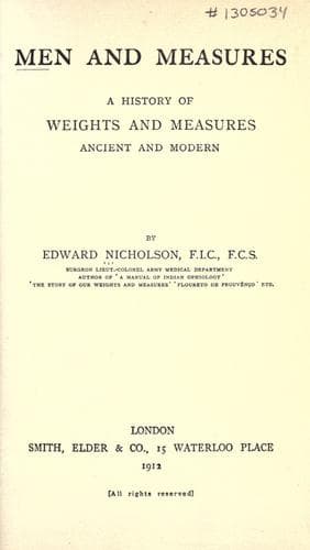 Men and Measures