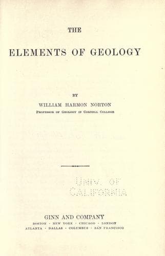 The Elements of Geology