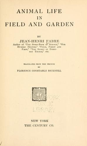 Animal Life in Field and Garden
