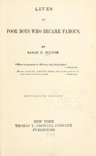 Lives of Poor Boys Who Became Famous
