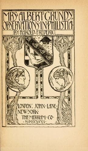 Mrs Albert Grundy—Observations in Philistia