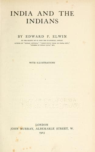 India and the Indians
