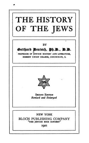 The history of the Jews
