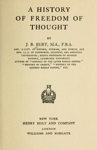 A History of Freedom of Thought