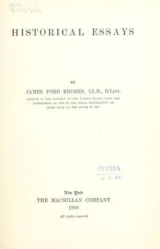 Historical Essays