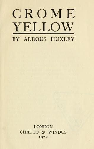 Crome Yellow