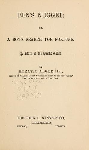 Ben's Nugget; Or, A Boy's Search For Fortune