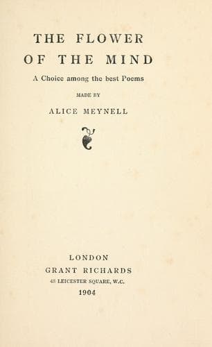 The Flower of the Mind