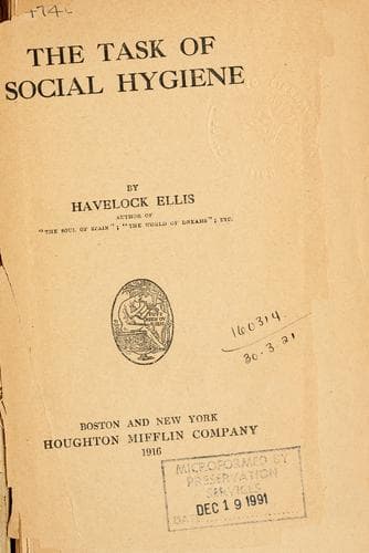 The Task of Social Hygiene