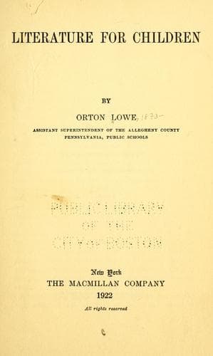 Literature for Children