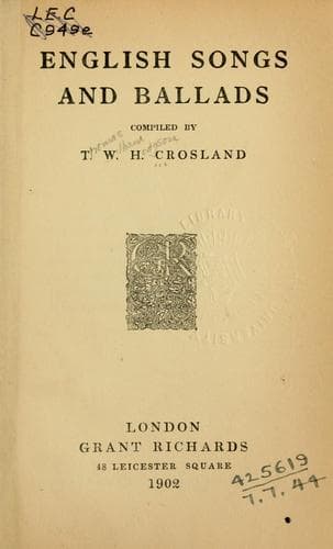 English Songs and Ballads