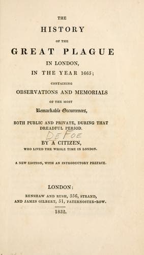 History of the Plague in London