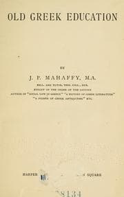 Old Greek Education