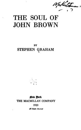 The Soul of John Brown