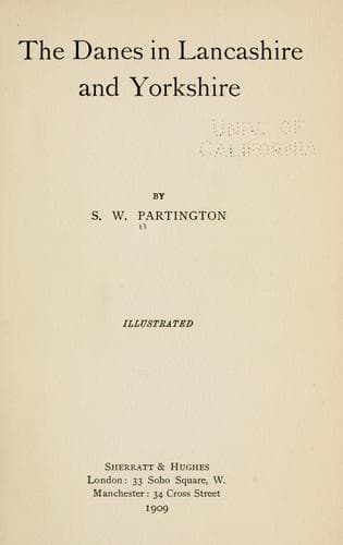 The Danes in Lancashire and Yorkshire