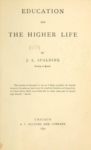 Education and the Higher Life