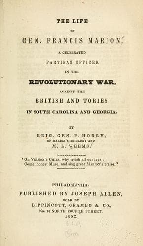The Life of General Francis Marion