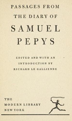 The Diary of Samuel Pepys