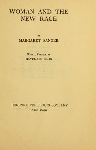Woman and the New Race