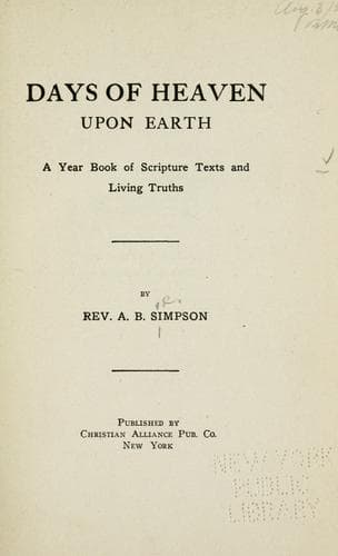 Days of Heaven Upon Earth
