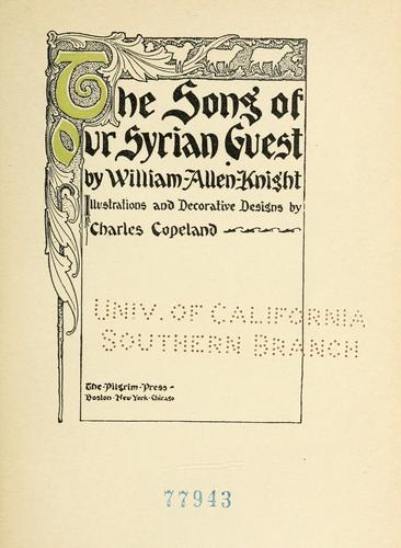 The Song of our Syrian Guest