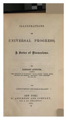 Illustrations of Universal Progress: A Series of Discussions