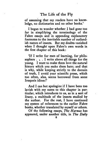 The Life of the Fly; With Which are Interspersed Some Chapters of Autobiography
