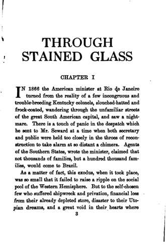 Through stained glass: A Novel