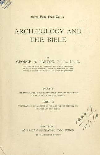 Archæology and the Bible