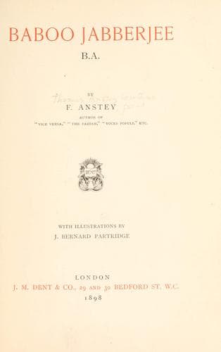 Baboo Jabberjee, B.A.