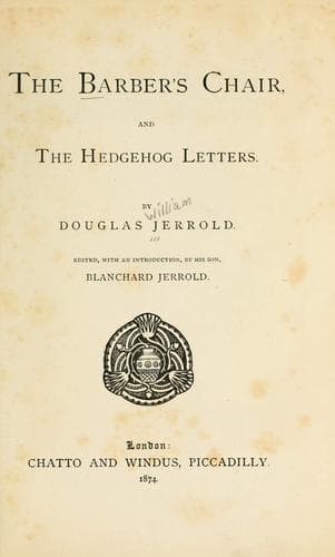 The barber's chair; and, The hedgehog letters