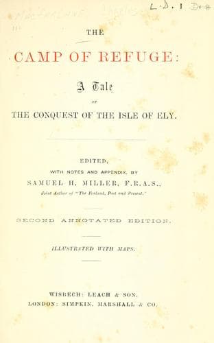 The Camp of Refuge: A Tale of the Conquest of the Isle of Ely