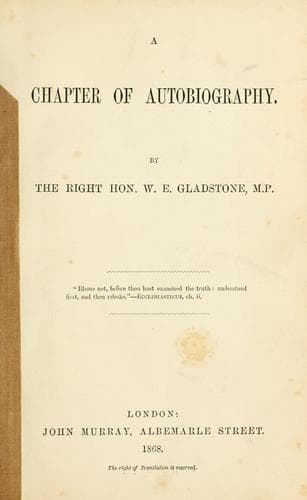 Chapter of Autobiography