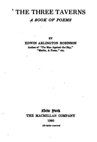 The Three Taverns: A Book of Poems