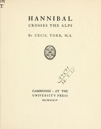Hannibal Crosses the Alps