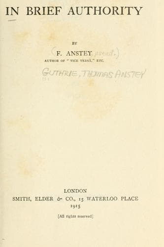 In Brief Authority