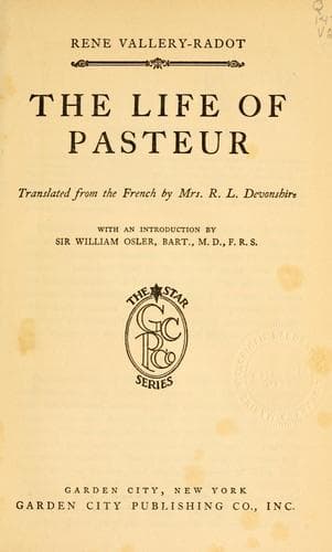 The life of Pasteur