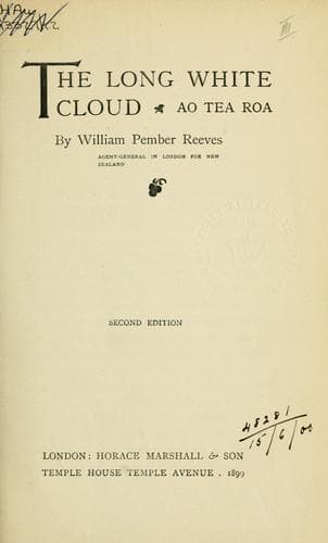 The Long White Cloud: "Ao Tea Roa"
