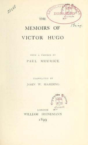 The Memoirs of Victor Hugo
