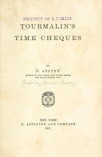 Tourmalin's Time Cheques