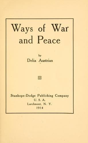 Ways of War and Peace