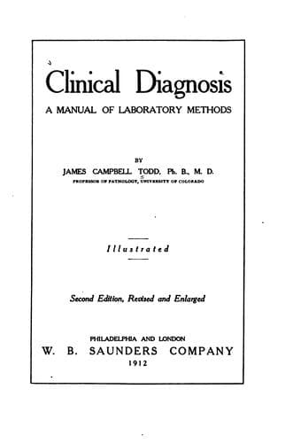 A Manual of Clinical Diagnosis