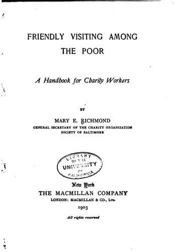 Friendly Visiting among the Poor: A Handbook for Charity Workers