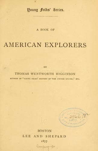 A Book of American Explorers