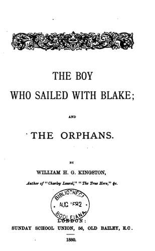 The Boy who sailed with Blake
