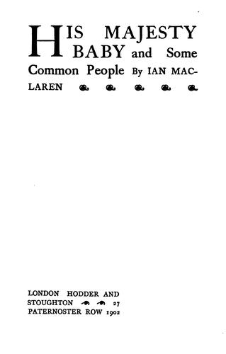 His Majesty Baby and Some Common People