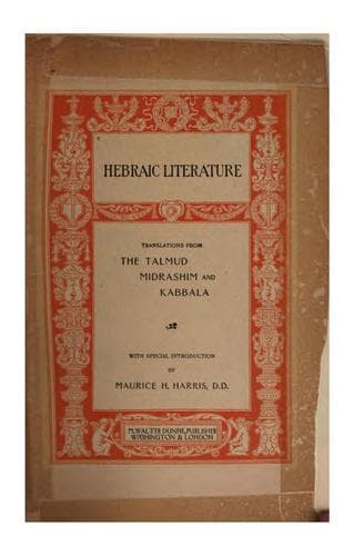 Hebraic Literature; Translations from the Talmud, Midrashim and Kabbala