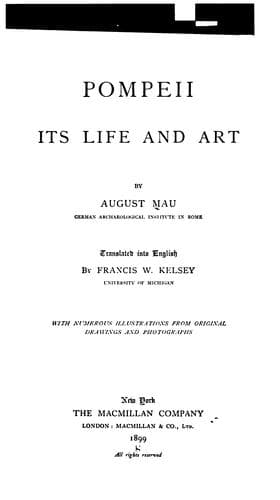 Pompeii, Its Life and Art
