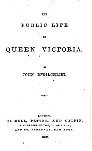 The Public Life of Queen Victoria