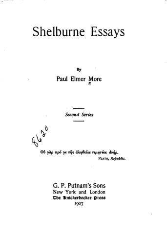 Shelburne Essays, Third Series